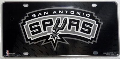 San Antonio Spurs NBA Auto License Plate