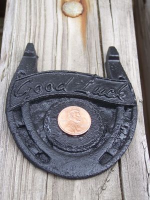 Lucky Penny Horseshoe Magnet