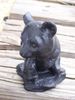 Sitting Bear Handcrafted from Coal
