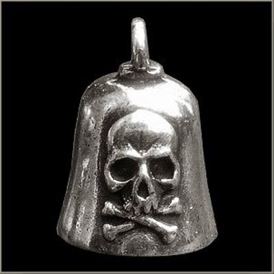 Skull & Cross Bones Motorcycle Gremlin Bell 