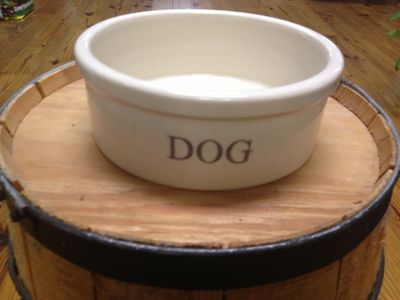 Stoneware 7" Dog Bowl Made in the USA 