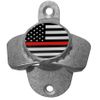 Thin Red Line Firefighter Flag Wall Mounted Bottle Opener