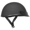 Ultra Slim Lightweight  Profile Fiberglass Black Matte Motorcycle Half Helmet