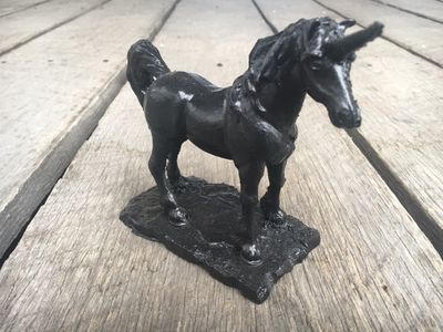 Unicorn Handcrafted from Coal