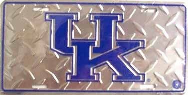 University of Kentucky Diamond Plate License Plate