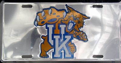 University of Kentucky Wildcats Collegiate Chrome Embossed Metal