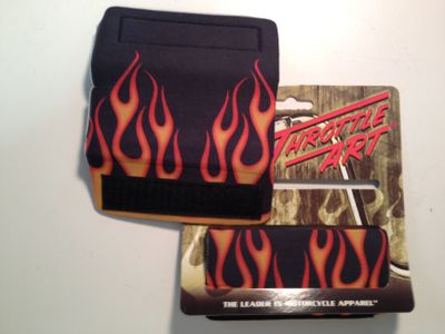 Vibration Reduction Throttle Art Handgrip Covers Flames