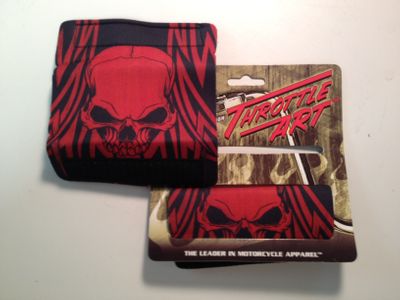 Vibration Reduction Throttle Art Handgrip Covers Tribal Skull