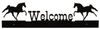 Walking Horse Welcome Metal Sign