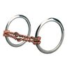 Weaver Leather All Purpose Ring Snaffle Bit, 5" Offset Double Twisted Copper Wire Mouth