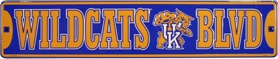 WILDCATS BLVD METAL SIGN