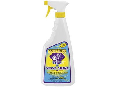 Wizards TIRE & VINYL SHINE DRESSING & PROTECTANT  Safe For Motorcycle Tires & Seats
