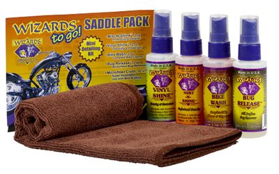 WIZARDS  TO GO SADDLE PACK Mini Detailing Kit