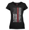 Womens Thin Red Line Longer T-Shirt