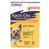 Zodiac Spot On Flea Drops For Puppy Toy & Mini 15lb 4Pack