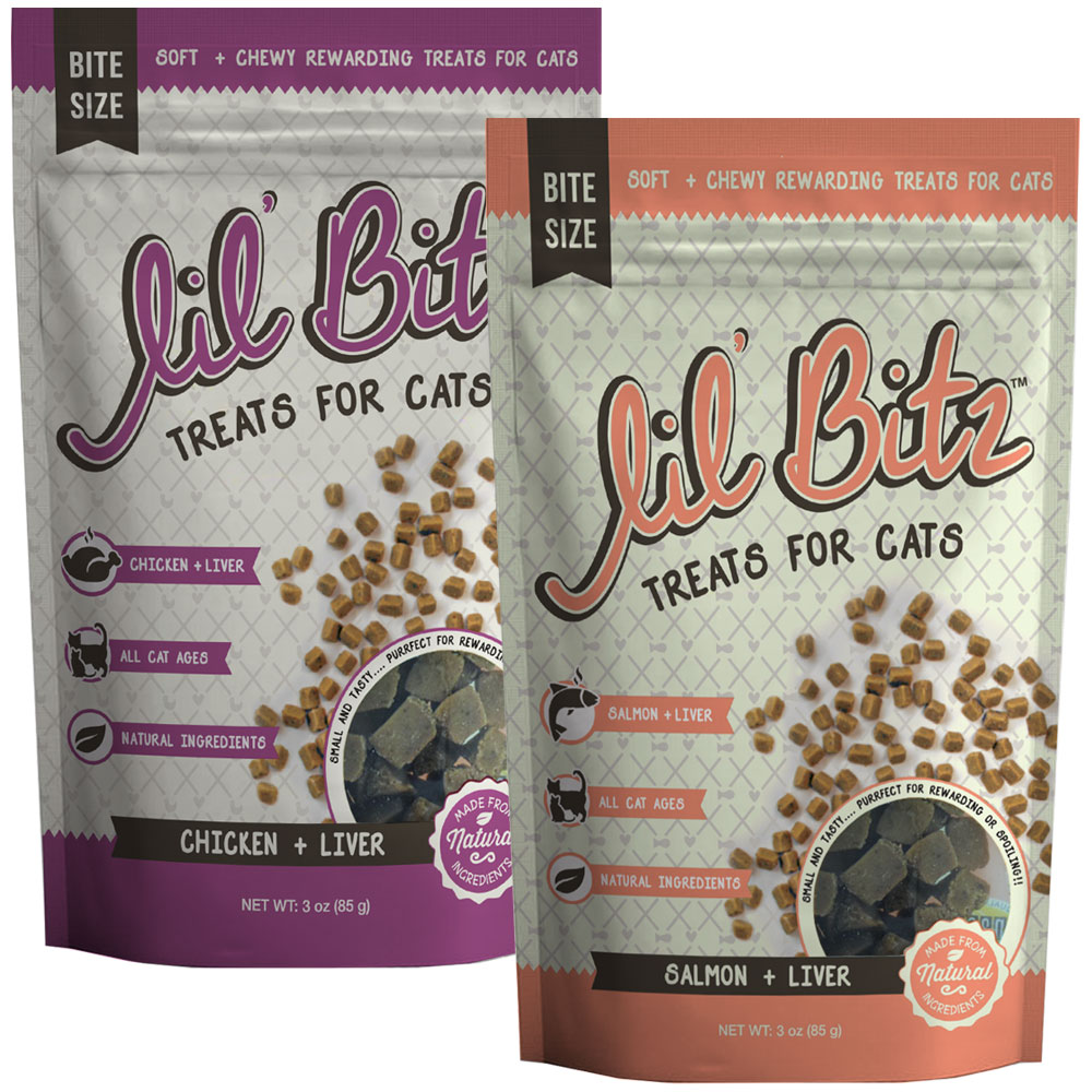 ハトリーズ　ザ・ラット Lil' Bitz Training Treats for Cats Assorted Pack 2-Pack (6 oz