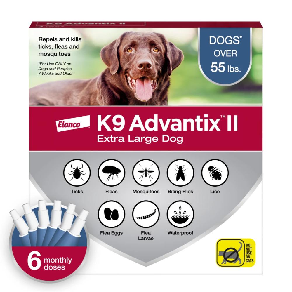 ラガッツアイタリアーナ K9 Advantix II for Extra Large Dogs Over 55 lbs, 6 Month | EP Rx