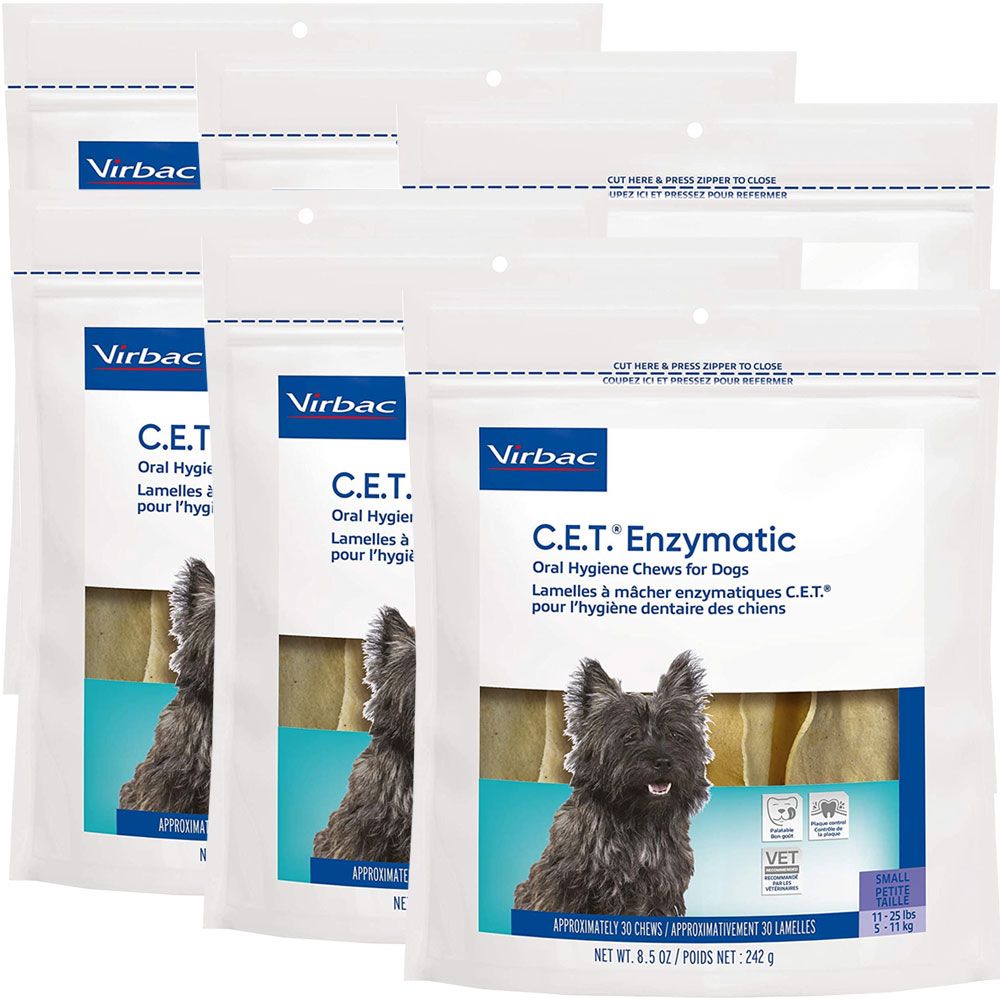 6PACK CET Enzymatic Chews for Small Dogs (180 Chews) On Sale