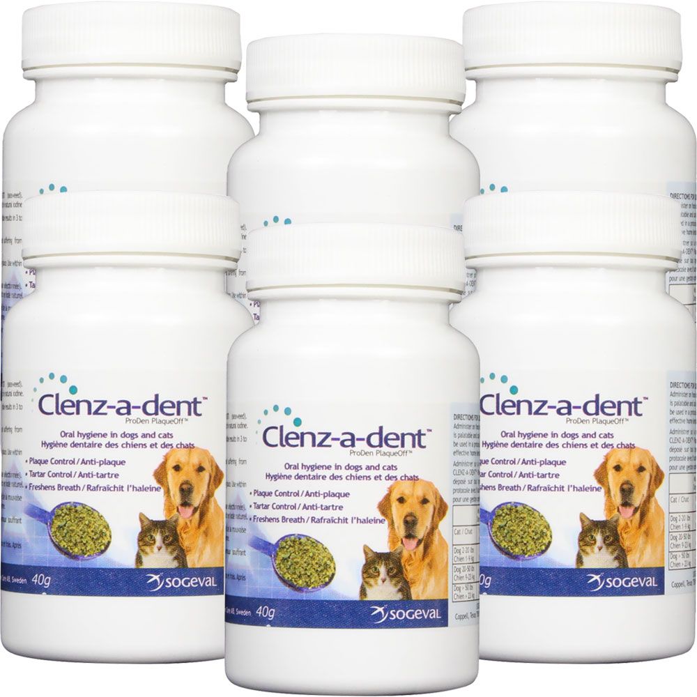 CLENZ-A-DENT ProDen PlaqueOff Oral Health Flakes 6 PACK 240 gm | On ...