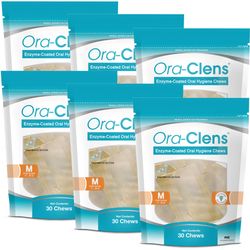 6-PACK Ora-Clens Oral Hygiene Chews Medium (180 Chews) | On Sale