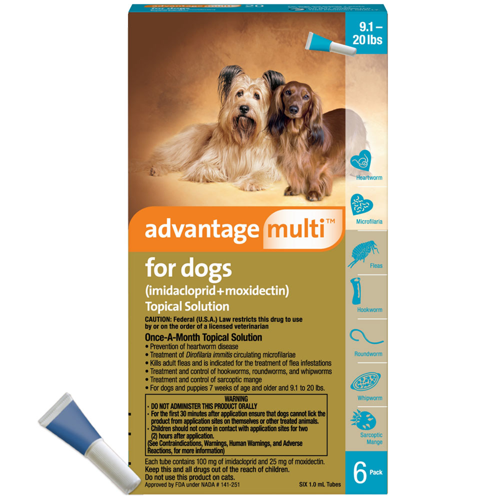 Advantage Multi for Dogs 9.1-20 lbs (6 Months) | EP Rx