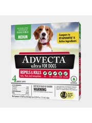 Advecta Ultra Topical Solution for Medium Dogs 11-20 lb 4 month supply 4 solutions green