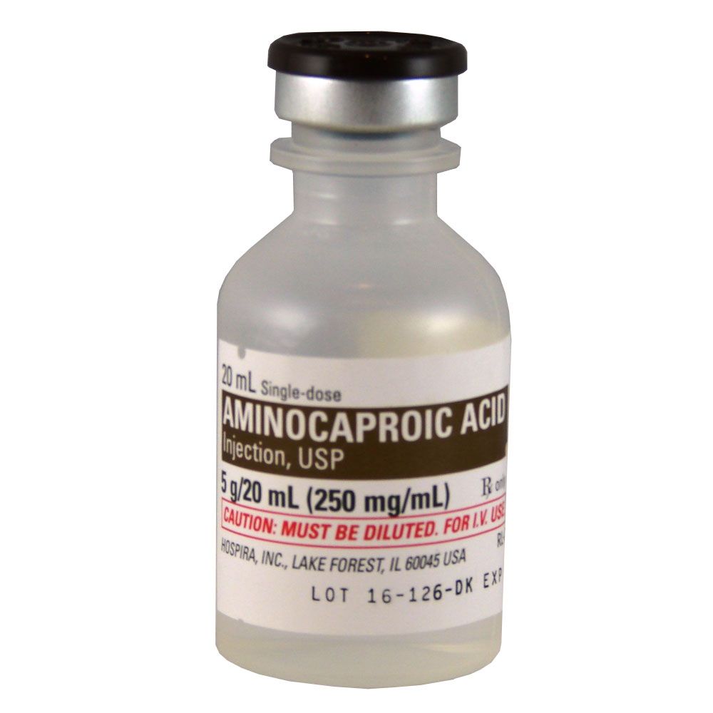 Aminocaproic Acid Inj USP FlipTop Vial 20 ml (250mg/mL) On Sale