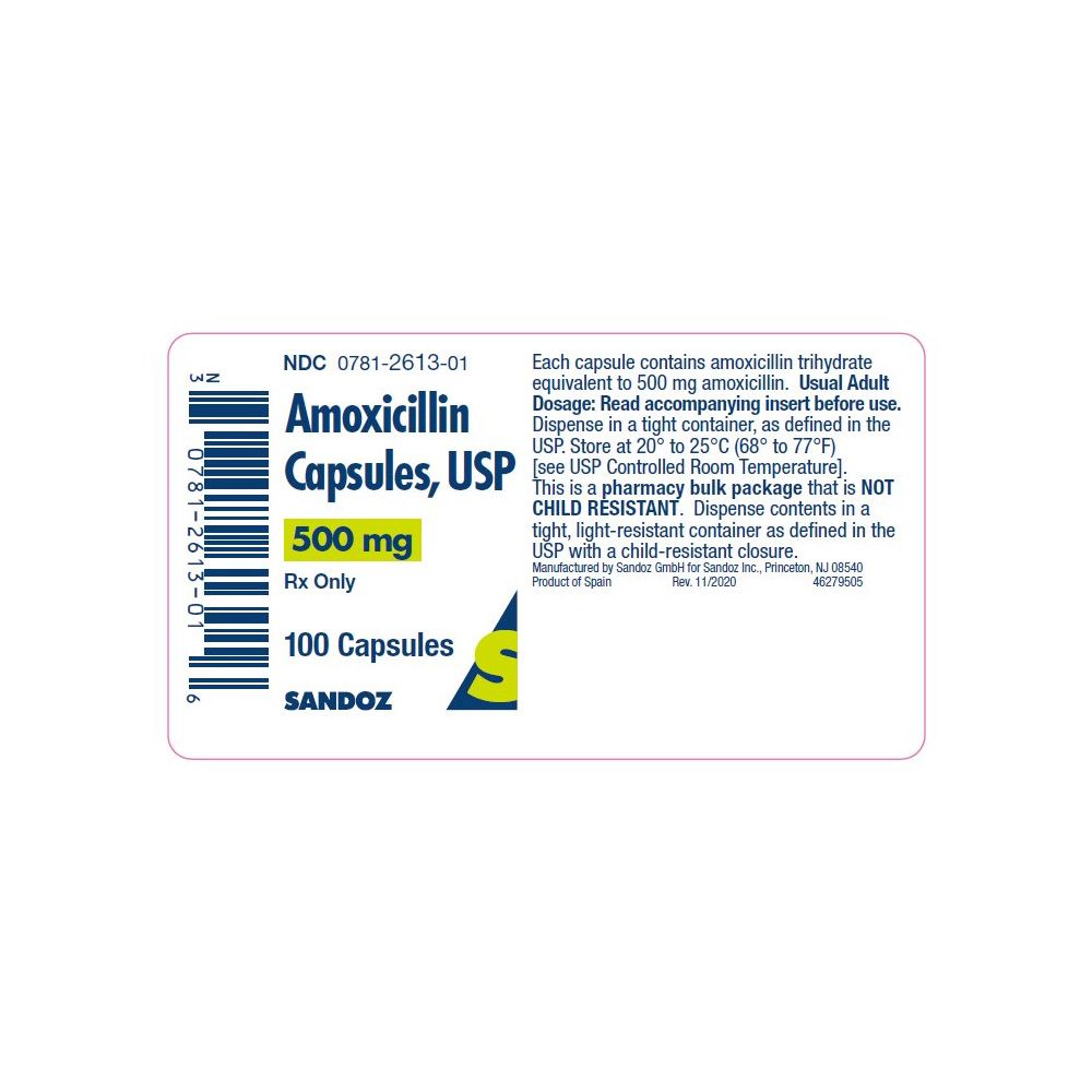 Amoxicillin Caps 500mg (100 Caps) On Sale EntirelyPets Rx