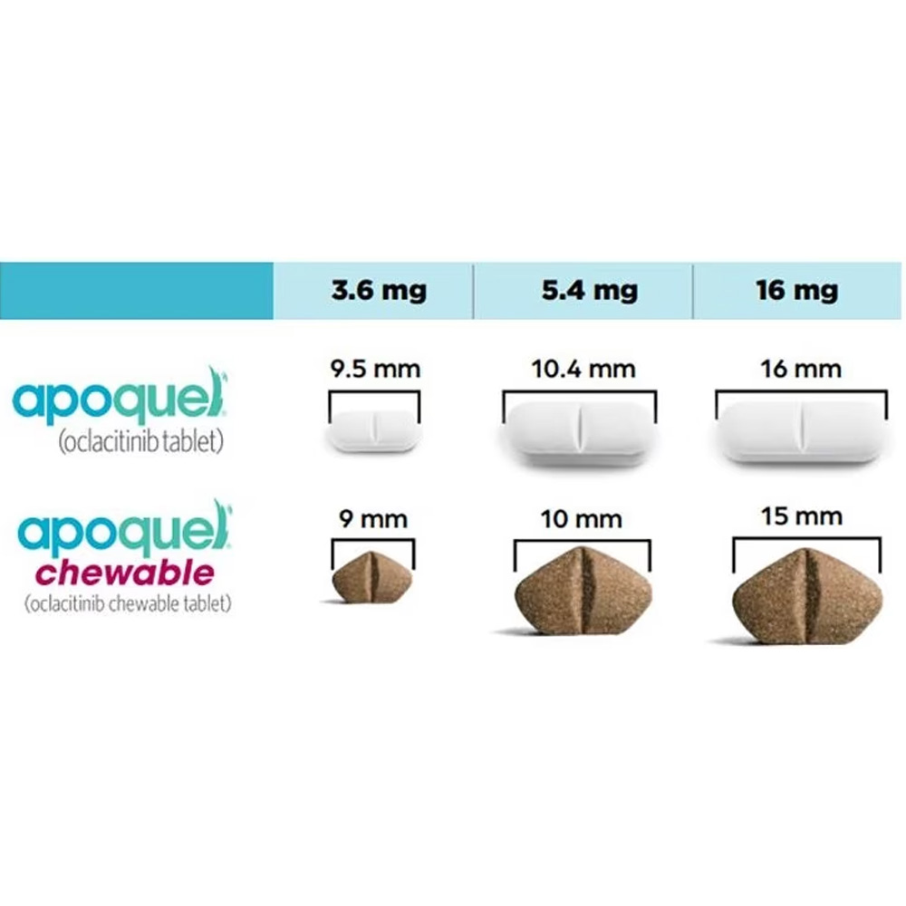 Apoquel for Dogs oclacitinib 16mg (20 Chewable Tablets) [Skin