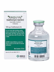 Tulathromycin Injection Arovyn (Tulathromycin) Injectable Solution Antibiotic | On Sale ...