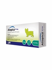 Atopica (Cyclosporine) Capsules for Dogs 10 mg 15 count 4 to 9 lb