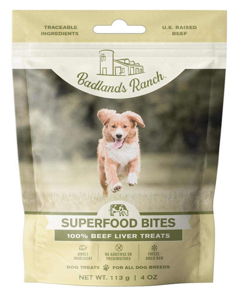 Badlands Ranch Superfood Bites Air Dried Premium Beef Liver Treats for ...