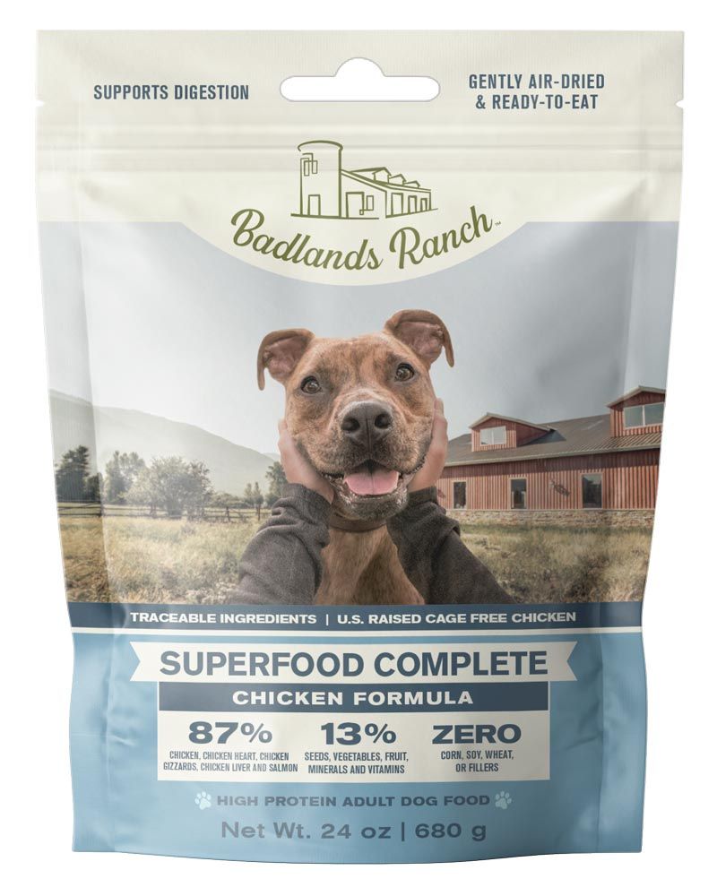Badlands Ranch Superfood Complete Premium Air Dried Chicken Dog Food