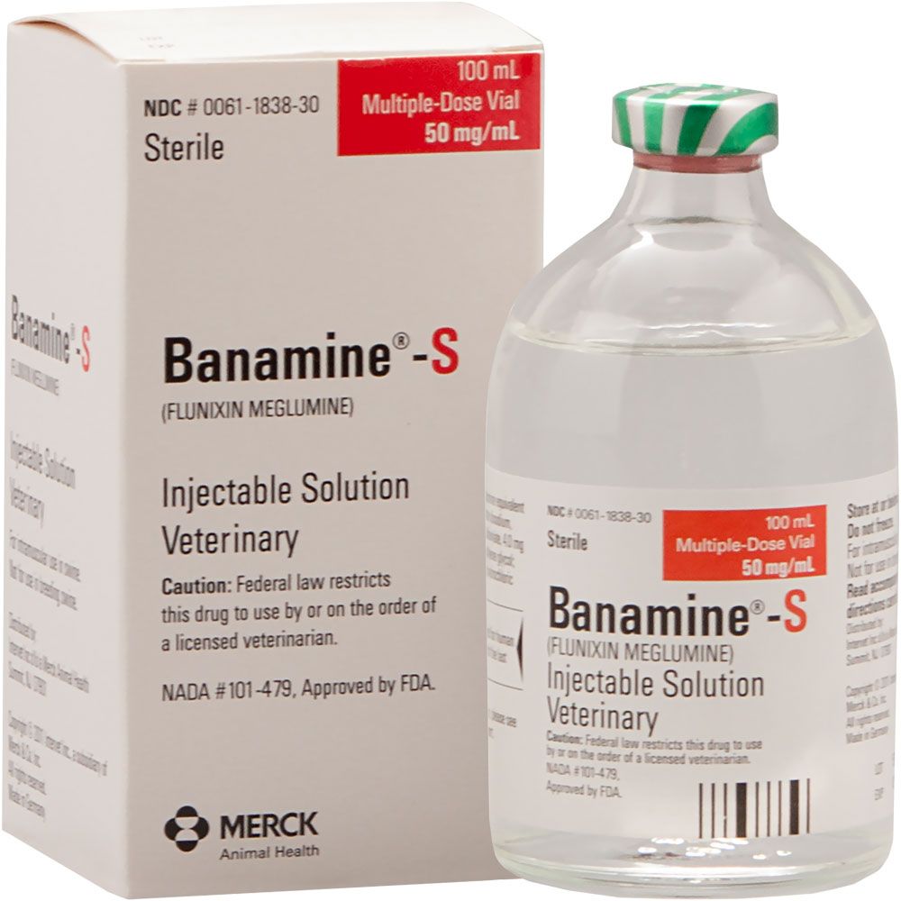 BanamineS Injectable Solution 50mg/ml (100 ml) On Sale EntirelyPets Rx