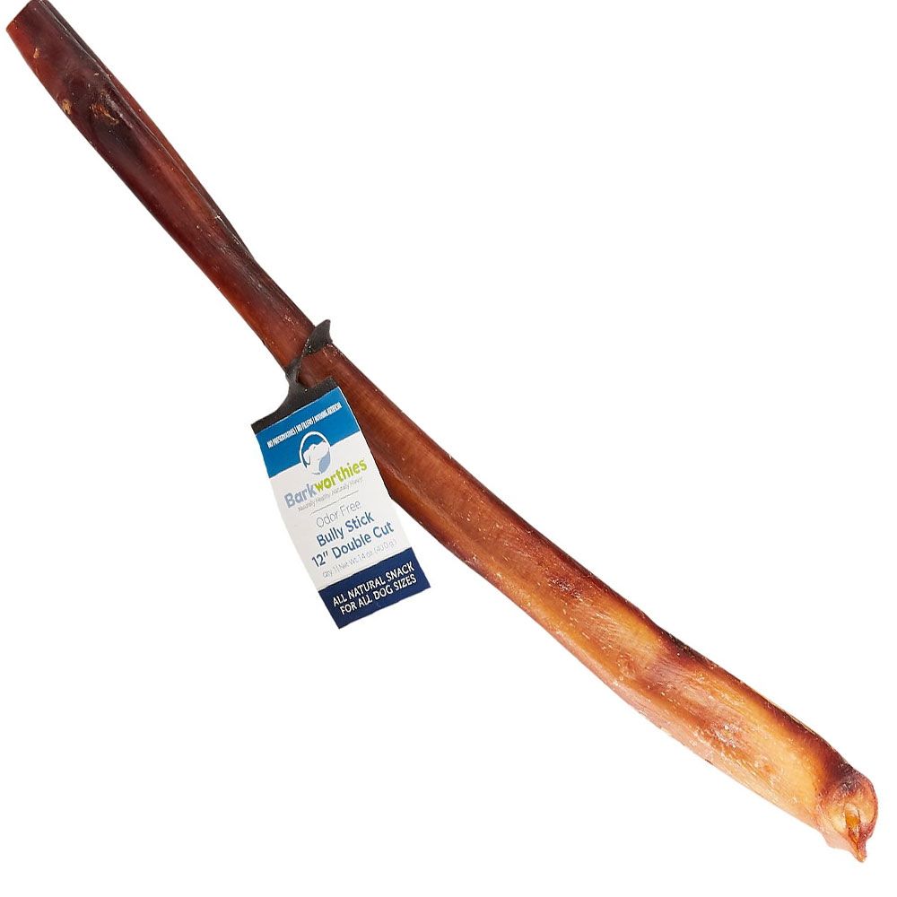 Barkworthies Odor Free Bully Stick 12" Double Cut On Sale