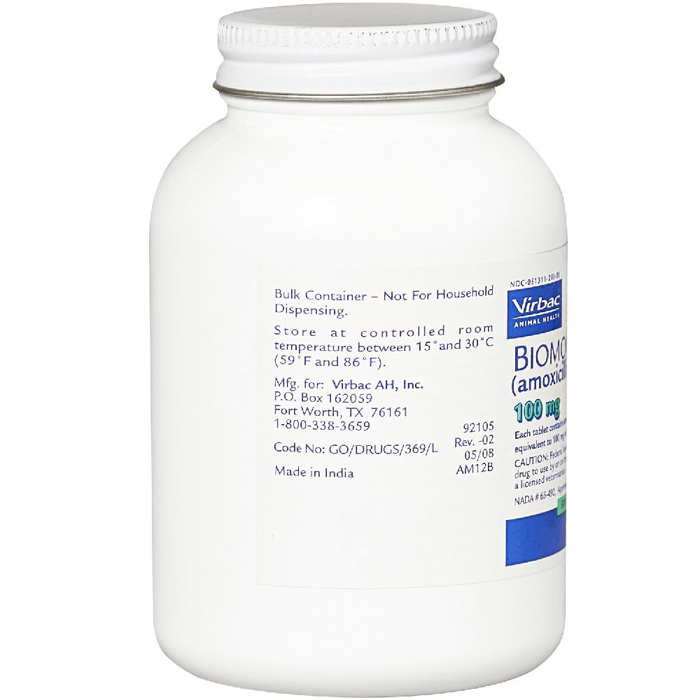 Biomox Tablets for Dogs, 100mg, 500 tablet On Sale EntirelyPets Rx