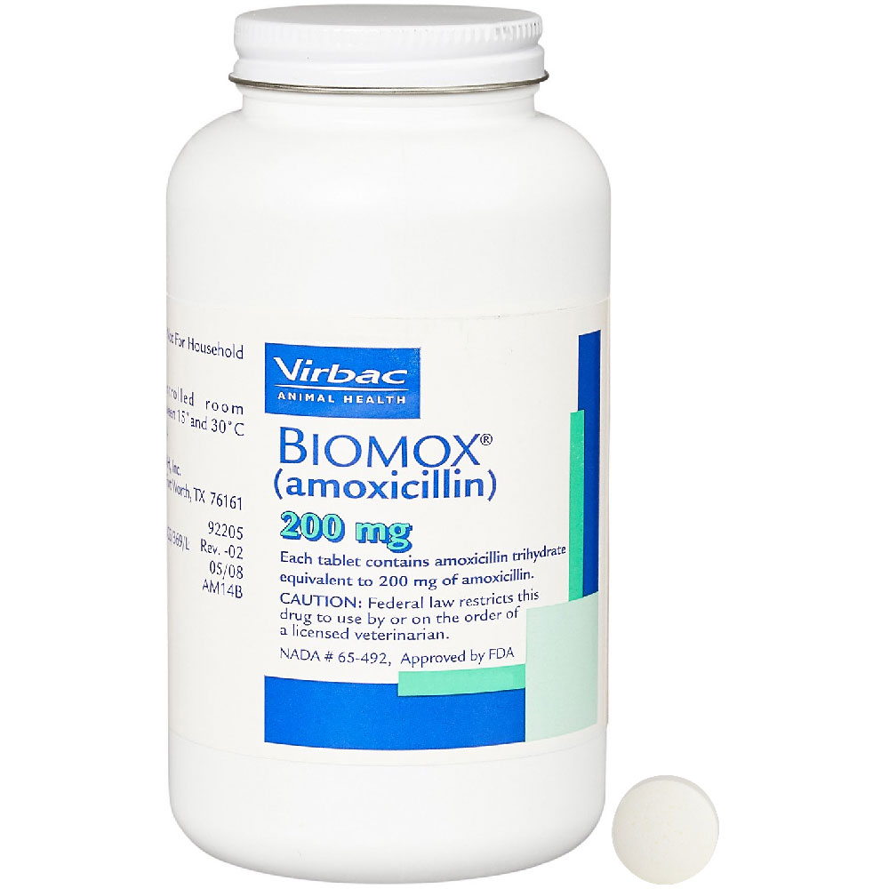 Biomox Tablets for Dogs, 200mg, 500 tablets On Sale EntirelyPets Rx