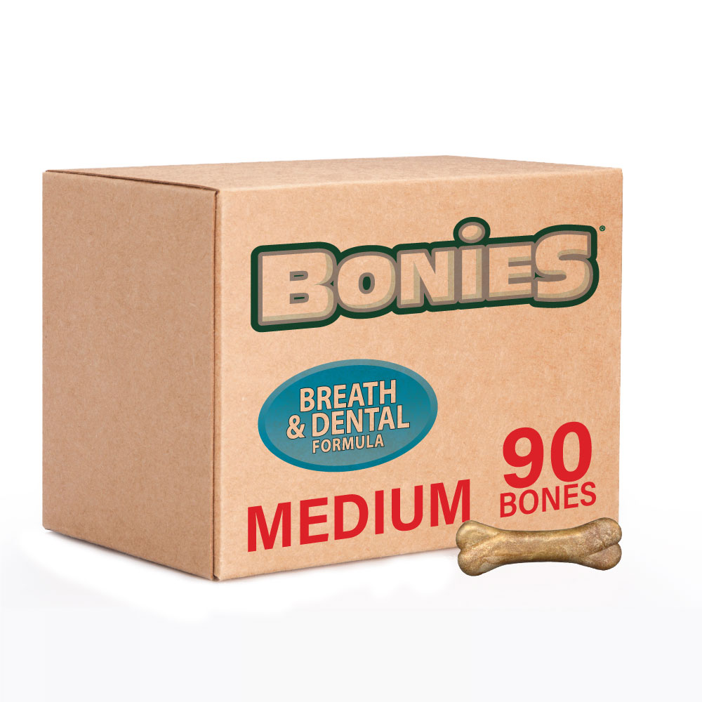 BONIES Natural Dental Health BULK BOX MEDIUM (90 Bones) On Sale