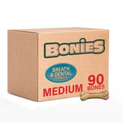 BONIES Natural Dental Health BULK BOX MEDIUM (90 Bones) | On Sale