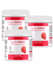 CardioMAX Heart Support for Dogs 3-Pack (180 Soft Chews)