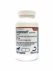 Carprovet for Dogs - (Carprofen) Caplets 100mg (180 Count) - [Pain & Inflammation Relief]