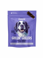 CHOICE DOG GRILLIN GRILLERS TURKEY TREAT 12OZ