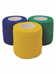 Cohesiant Wrap Bright Color - Assortment (Blue/Green/Yellow) (2"x5yd) (24 rolls)