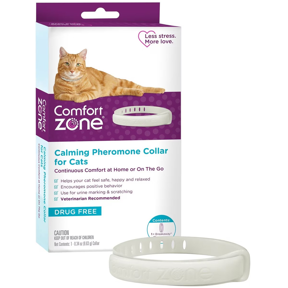Comfort Zone Calming Pheromone Collar for Cats, 1 count | On Sale ...