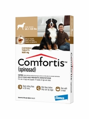 Comfortis for Dogs 60-120 lbs (Brown) - 1 Chew Tab - [Fleas]