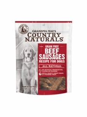 COUNTRY NATURALS DOG BEEF SAUSAGES TREAT 5OZ