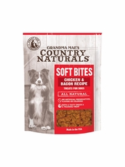 COUNTRY NATURALS DOG SOFT BITES CHICKEN BACON TREAT 5OZ