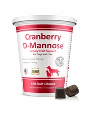 Cranberry D-Mannose Urinary Tract Support (120 Soft Chews)