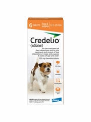 Credelio for Dogs 12.1-25 lbs.|Tick & Flea Infestation Prevention and Treatment|6-Month Supply