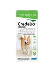 Credelio for Dogs 25.1-50 lbs.|Tick & Flea Infestation Prevention and Treatment|3-Month Supply